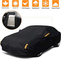 Sedan Car Cover Waterproof All Weather Full Car Cover Snow Hail Rain Sun UV Dust Protection Scratch Resistant Snow Winter (Fit for Car Size: 209''L x 79''W x 59''H (Approx)) Pack of 2 Q986