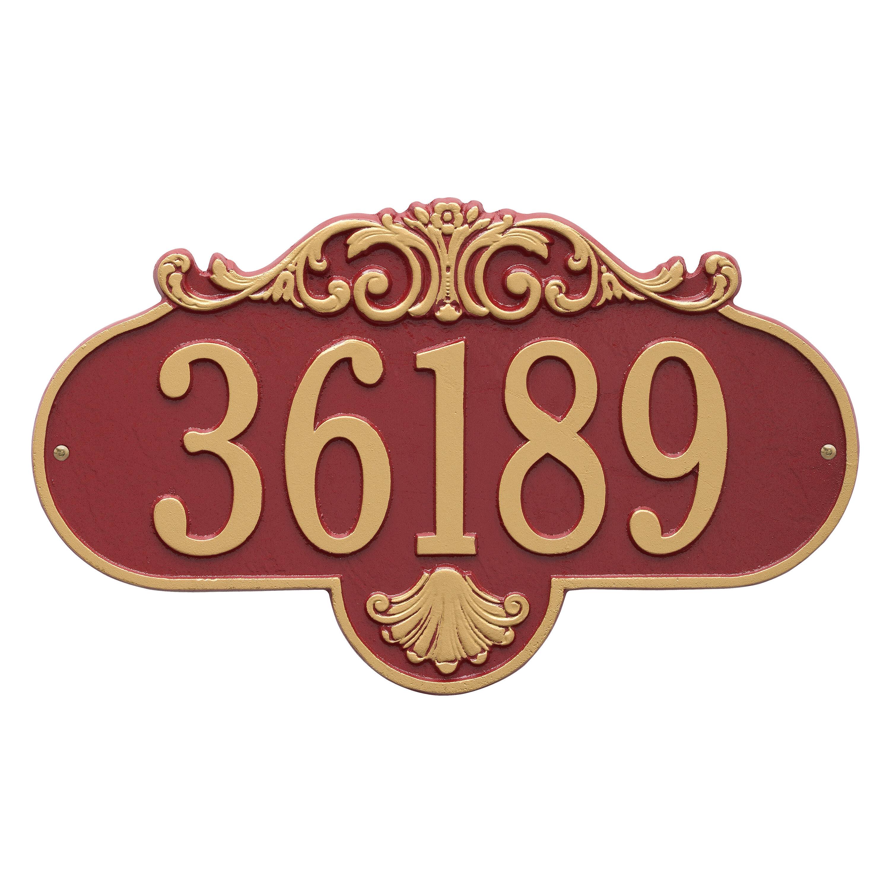 Red/Gold Wall Decor H154