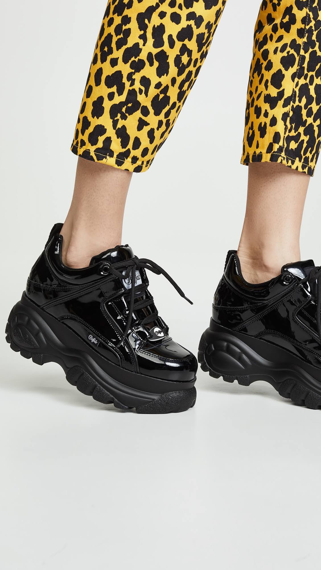 Black Patent Buffalo Shoes Y2331