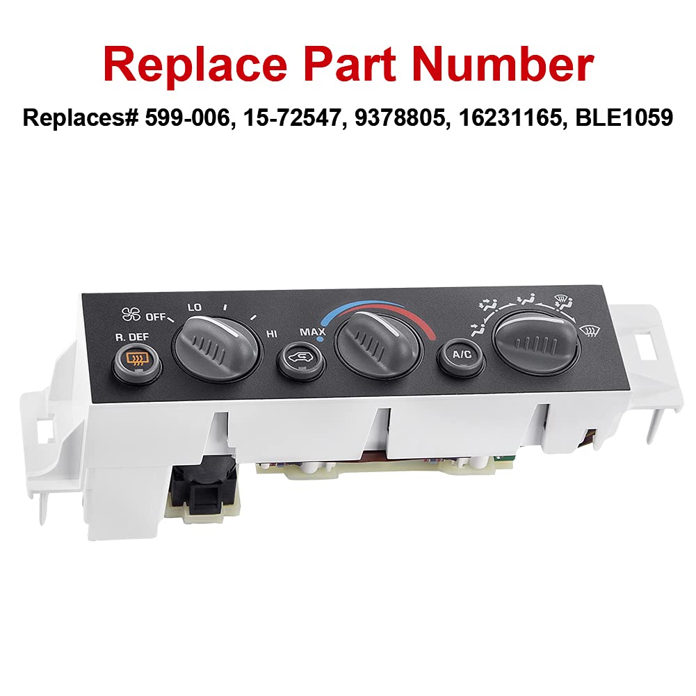 HVAC Climate Control Module Heater A/C Control Switch Panel Controller Board Pack of 2 I367577
