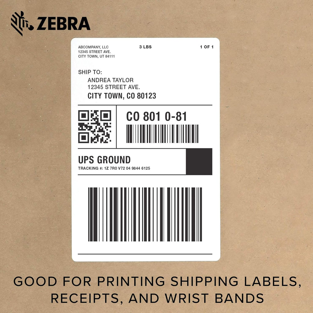 Direct Thermal Desktop Printer with USB and Ethernet Connectivity Q883170