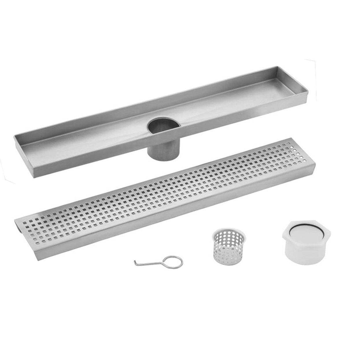 26x22 Stainless Steel Square Shower Drain R5429