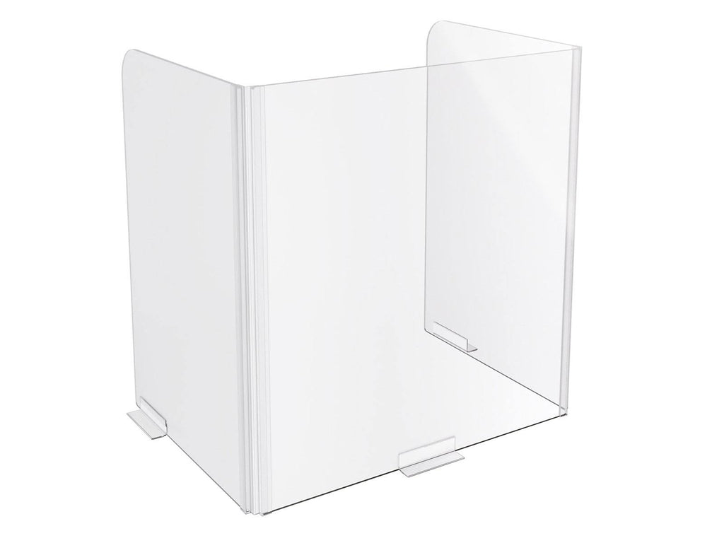 3-Sided Clear Acrylic Wellness Screen L9558
