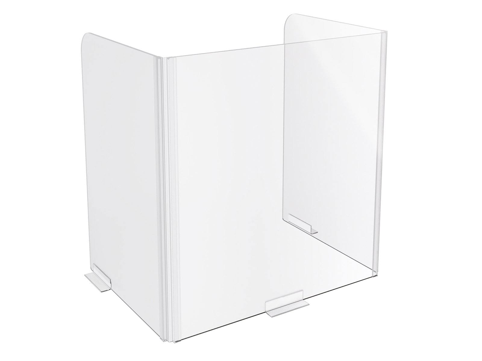 3-Sided Clear Acrylic Wellness Screen L9558