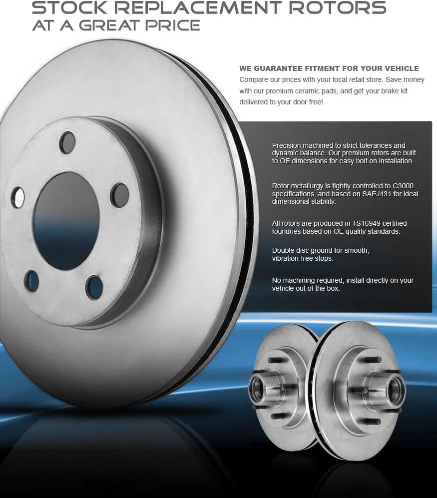 Brake Rotors with Brake Pads and Sensors G462