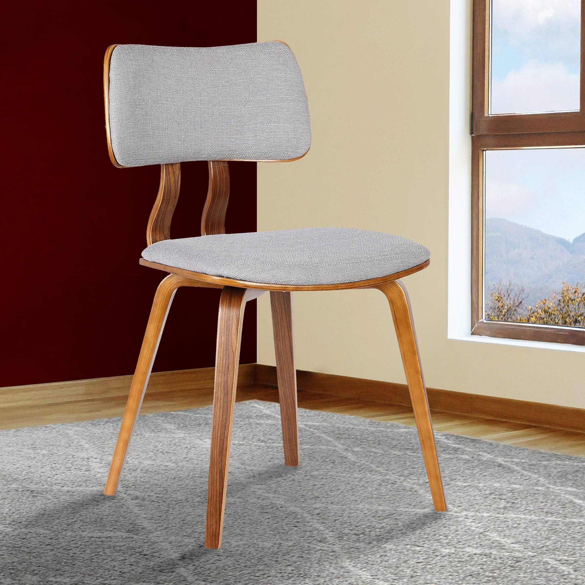 Green Mid-Century Walnut Chair E2640
