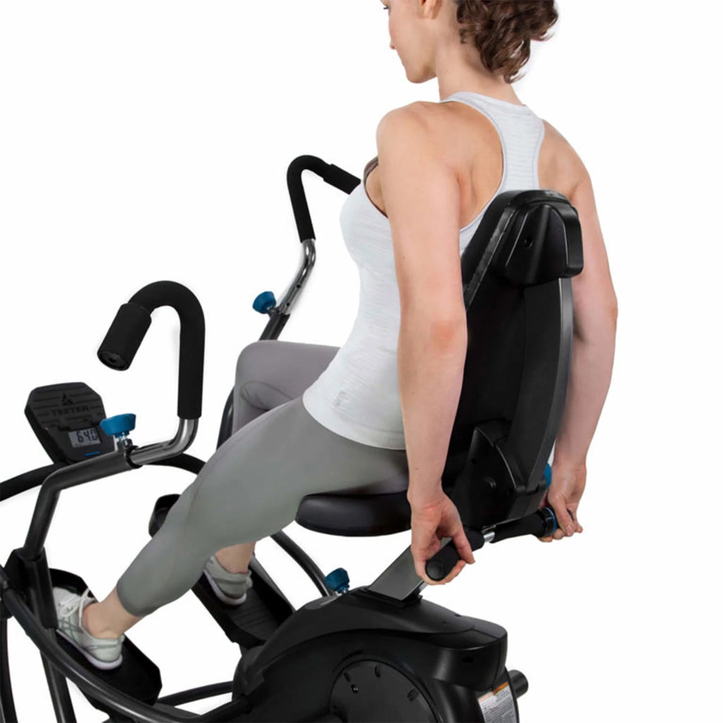 Recumbent Cross Trainer and Cardio Elliptical, Black P382