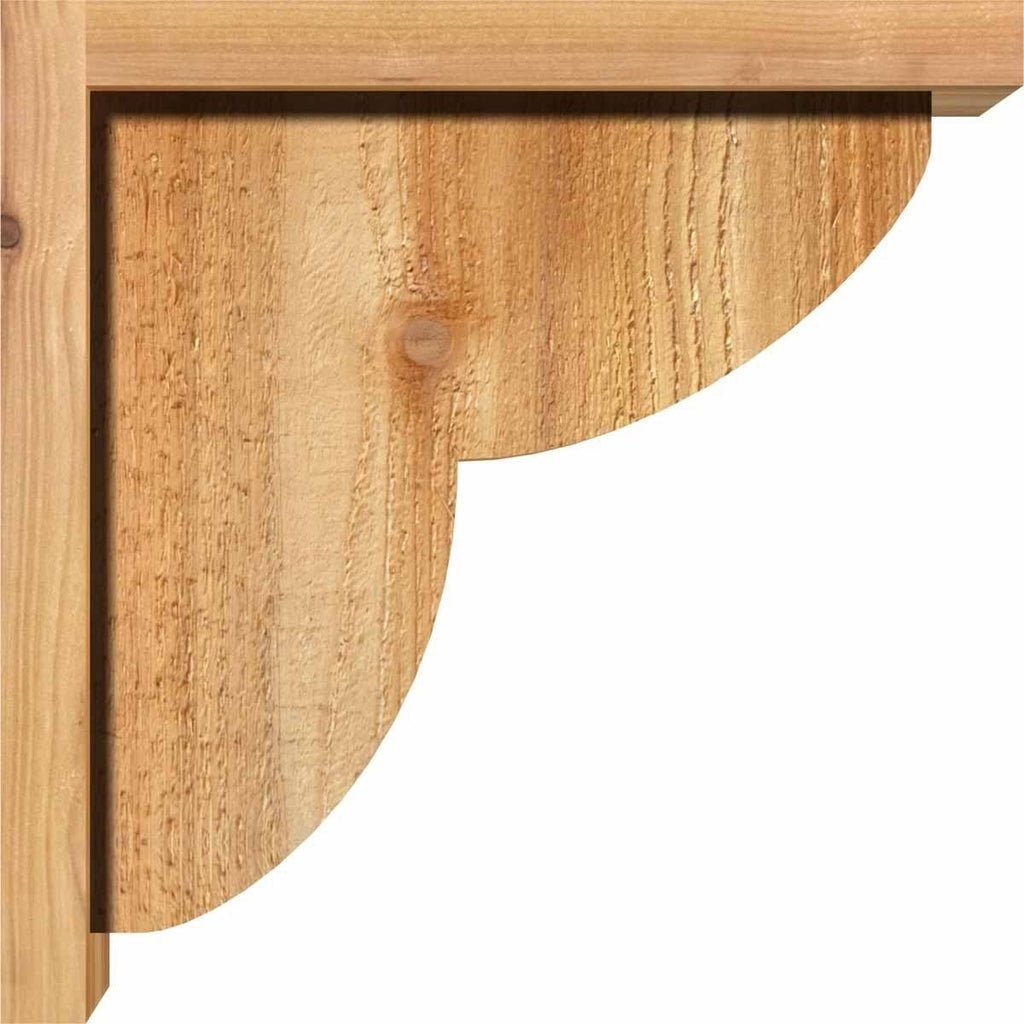 Rough Sawn Corbel with Backplate, Western Red Cedar X932