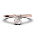 1.15 Carat Pear Cut Moissanite Engagement Ring in 925 Sterling Silver With 18k Rose Gold Plating Z9947