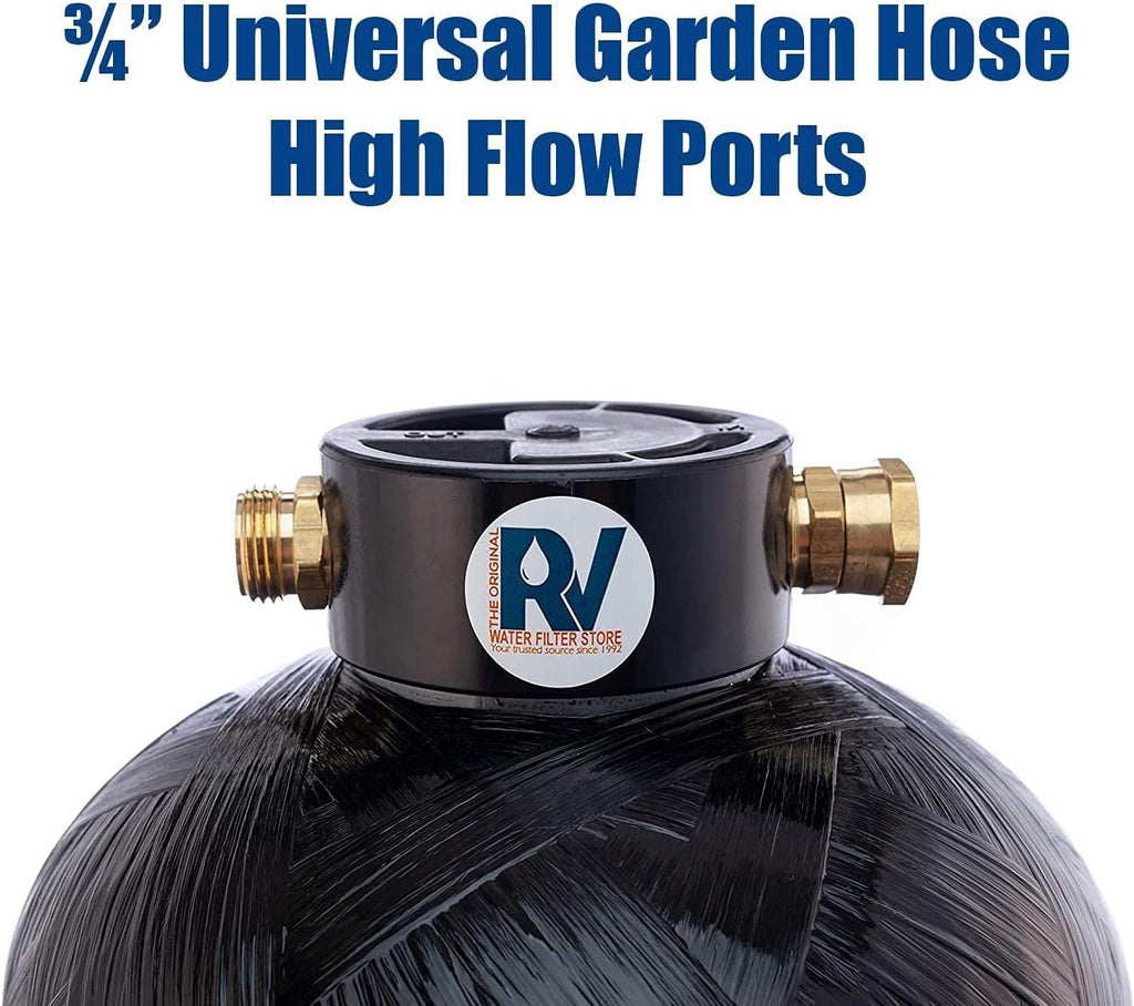 Portable 8,000 Grain RV Water Softener with 3/4" Fittings S278