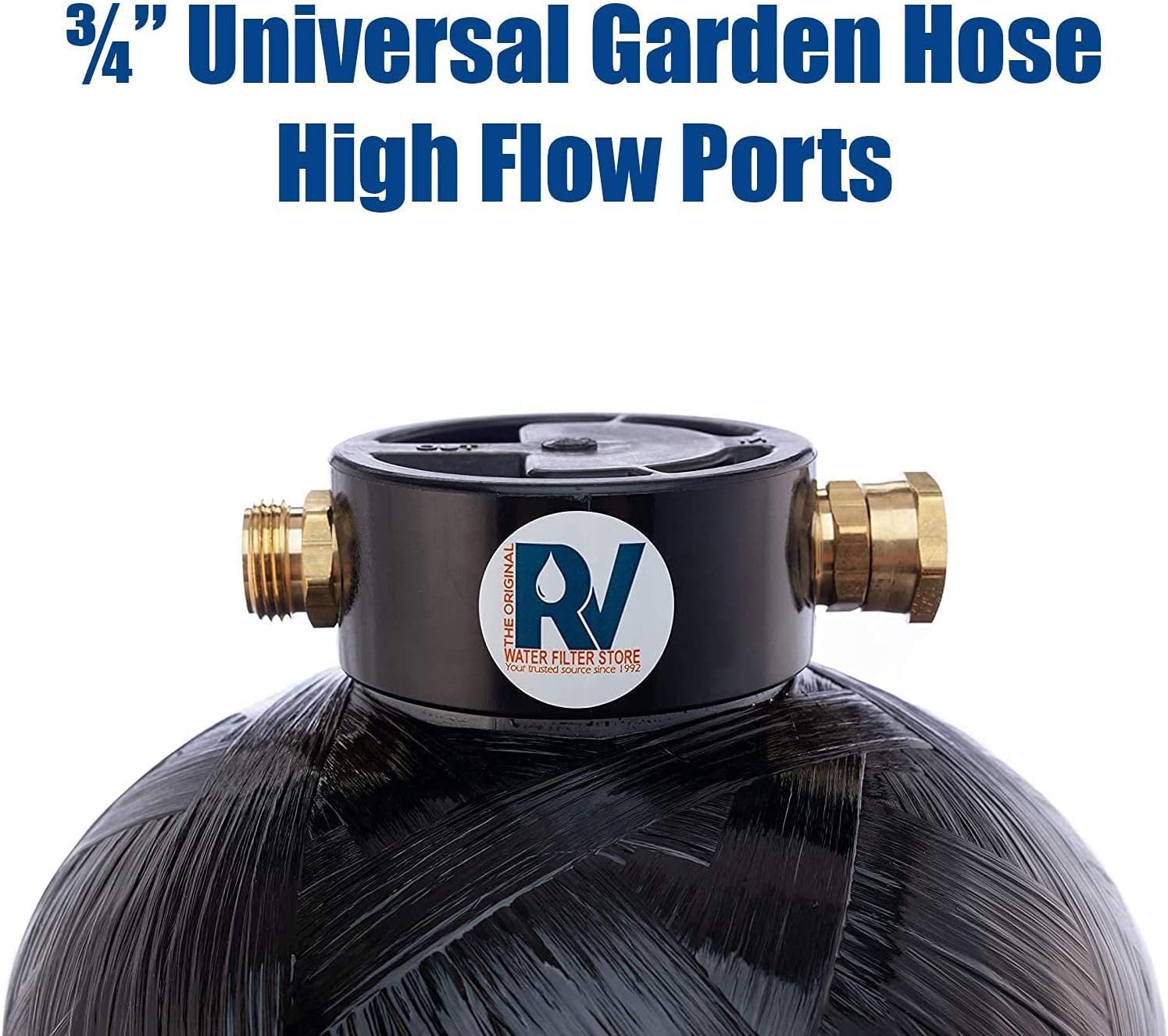 Portable 8,000 Grain RV Water Softener with 3/4" Fittings S278