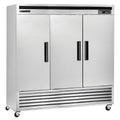 Triple Door Reach-In Refrigerator, Bottom Mount, 81"W, 72 cu. ft., Stainless Steel X6602
