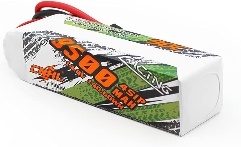 9500MAH 14.8V 4S 90C LIPO Battery with 8mm Bullet Plug F138524