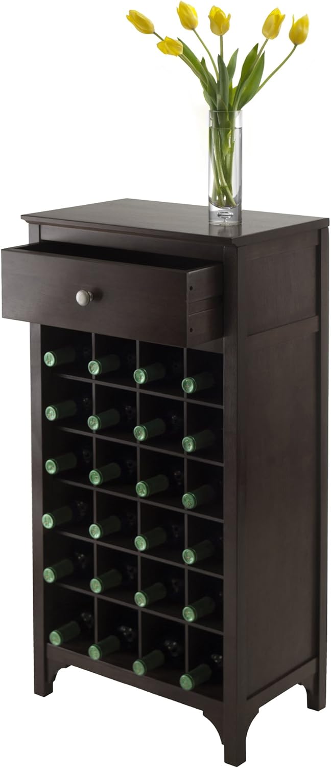 Modular 24 Bottle Wine Cabinet with Drawer B152