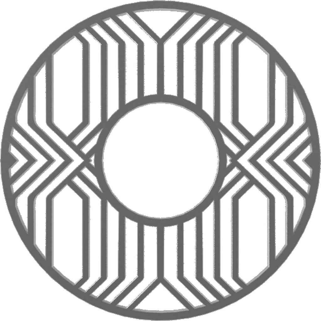 32x22OD x 11 3/4x22ID x 1x22P PVC Pierced Ceiling Medallion K385