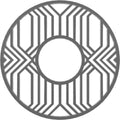 32x22OD x 11 3/4x22ID x 1x22P PVC Pierced Ceiling Medallion K385