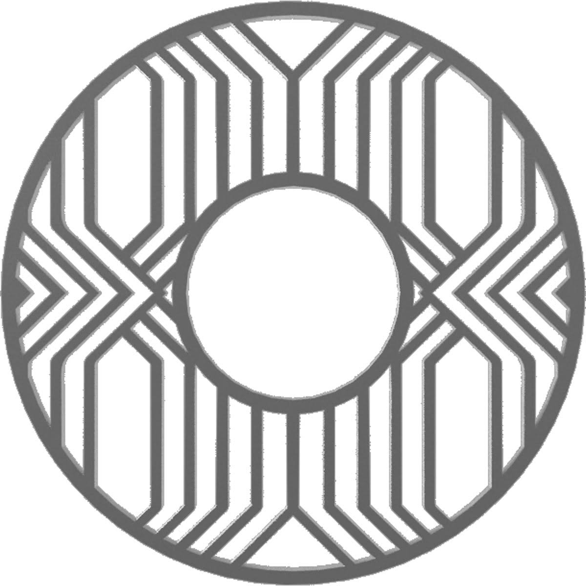 32x22OD x 11 3/4x22ID x 1x22P PVC Pierced Ceiling Medallion K385