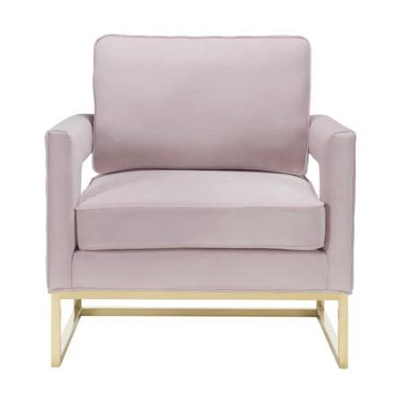 Mauve Velvet Armchair Z7847