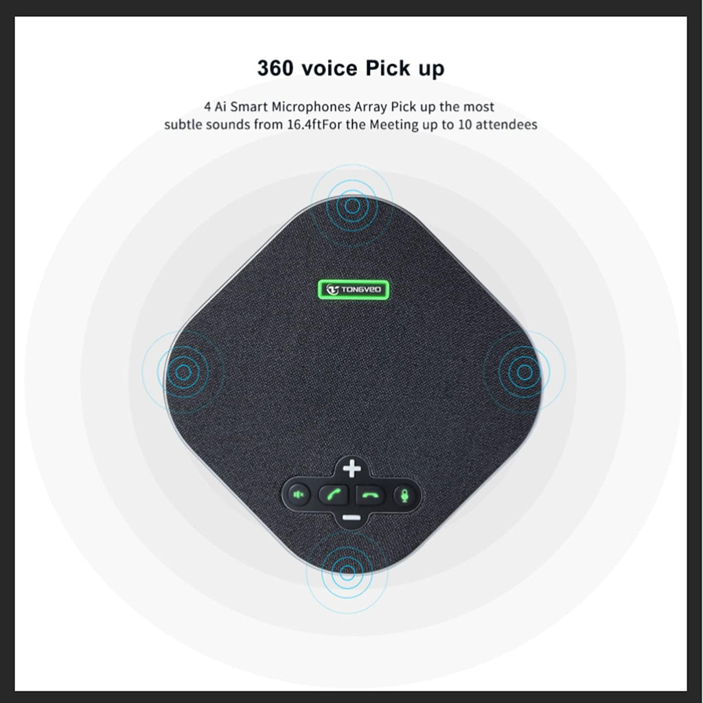 Bluetooth Speakerphone Conference Microphone with Daisy Chain Wireless Speakers Z368