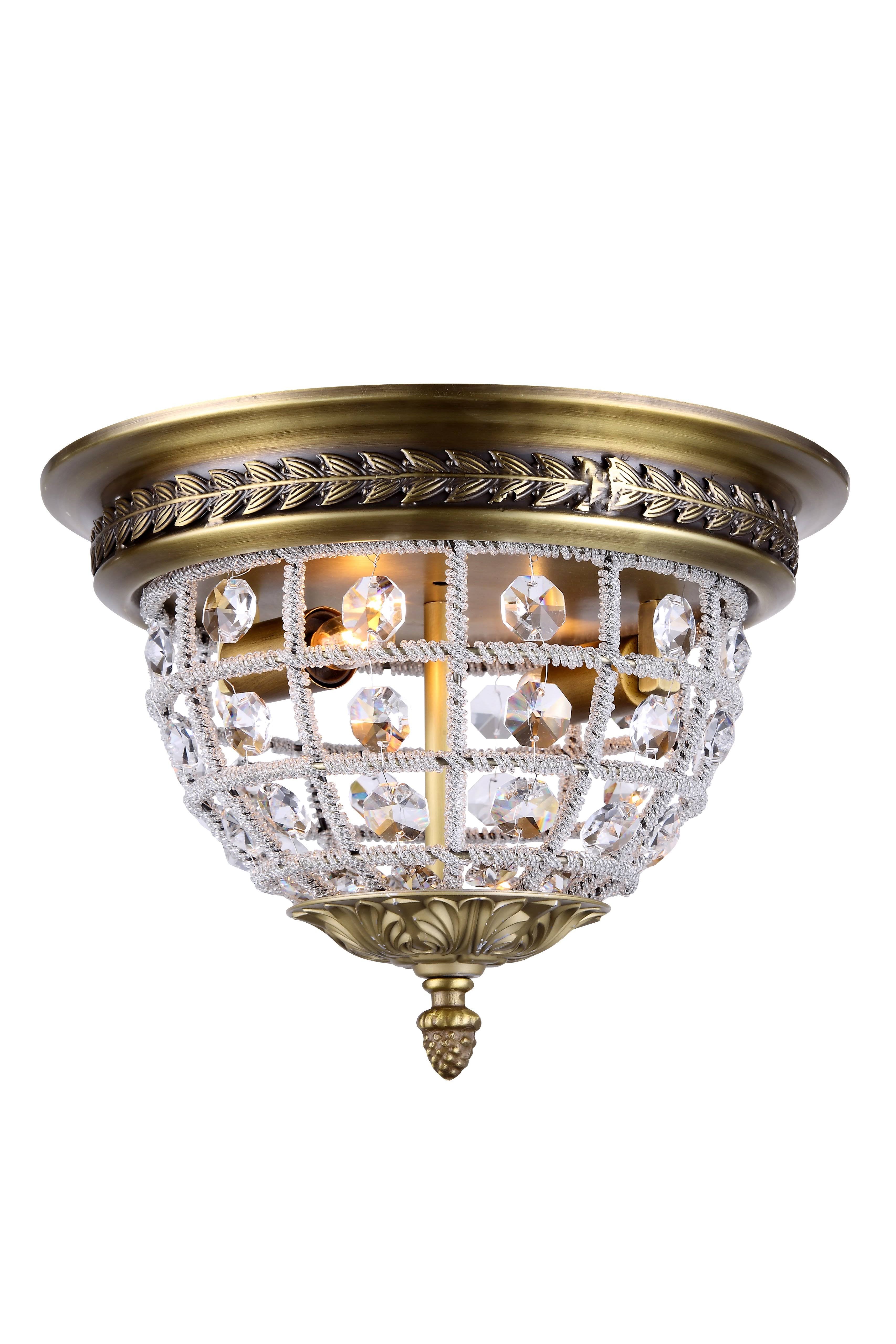 French Gold 2-Light Flush Mount I775