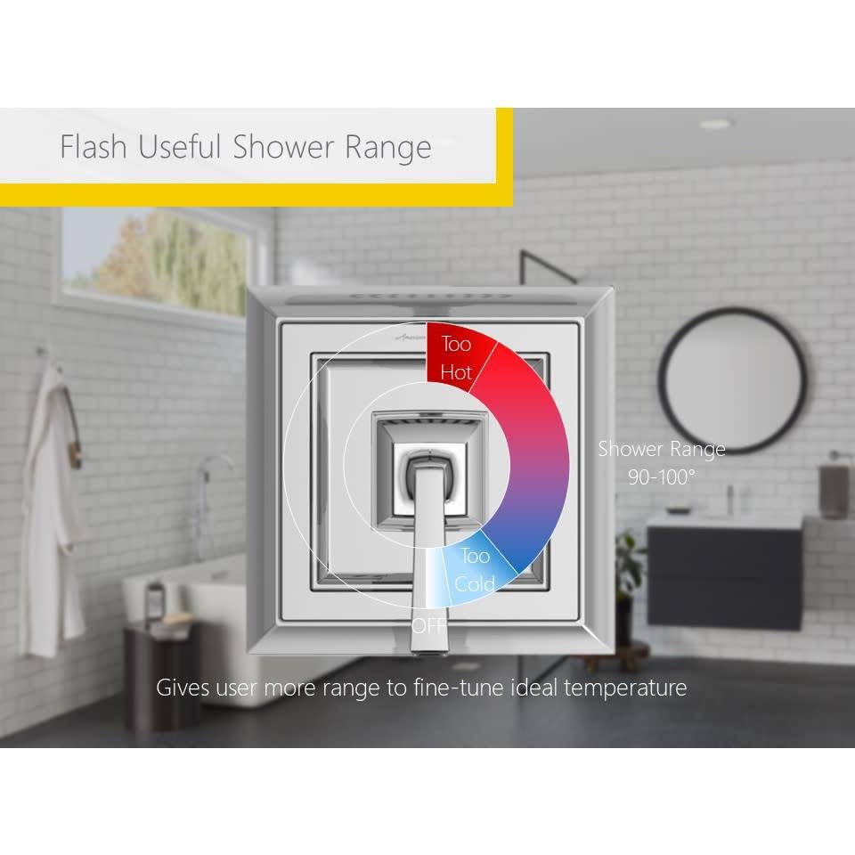 Polished Chrome Shower Trim Kit with Shower Head and Cartridge T769