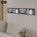 Metal Floating Shelf CD DVD Organizer Black X38586