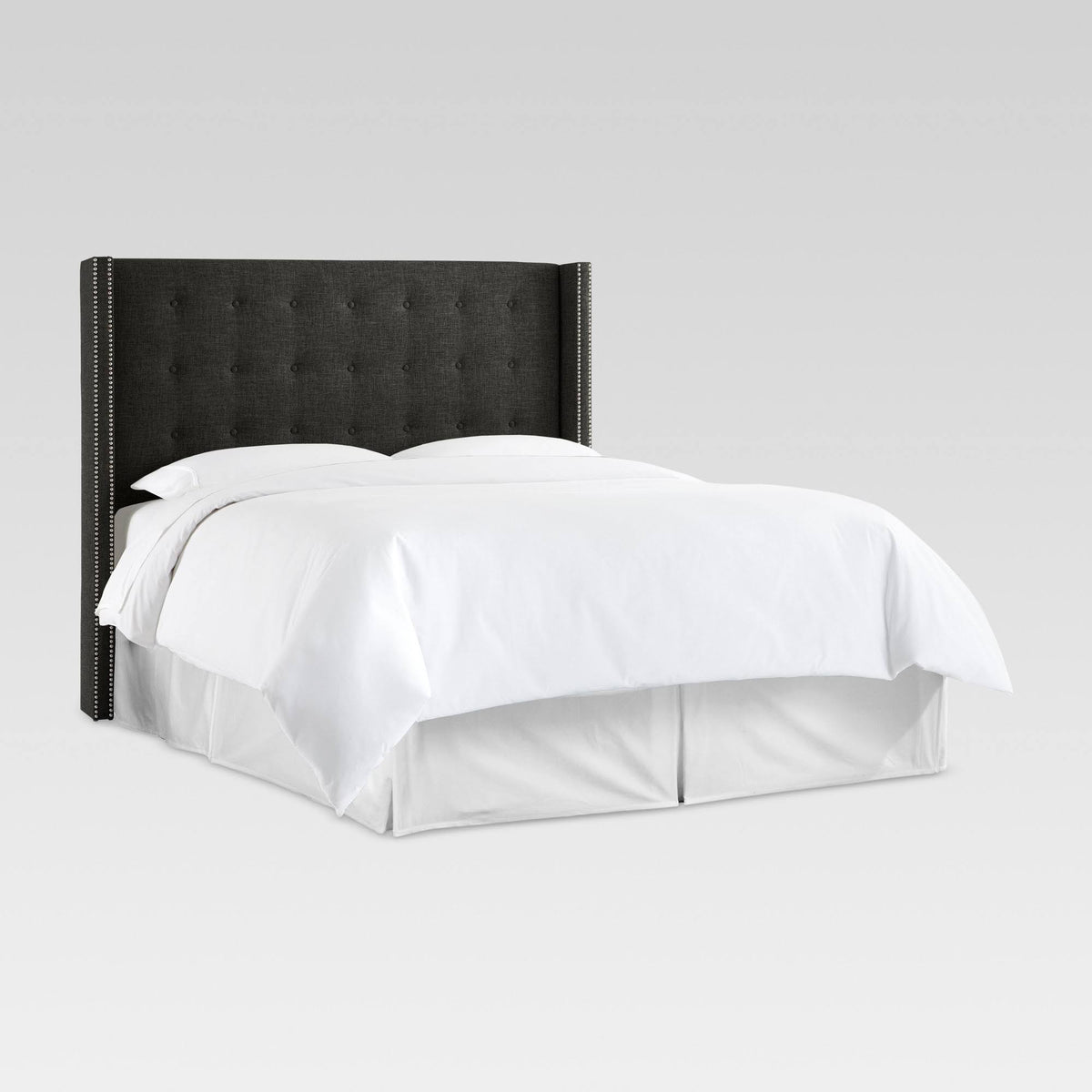 Black Wingback Headboard Q937