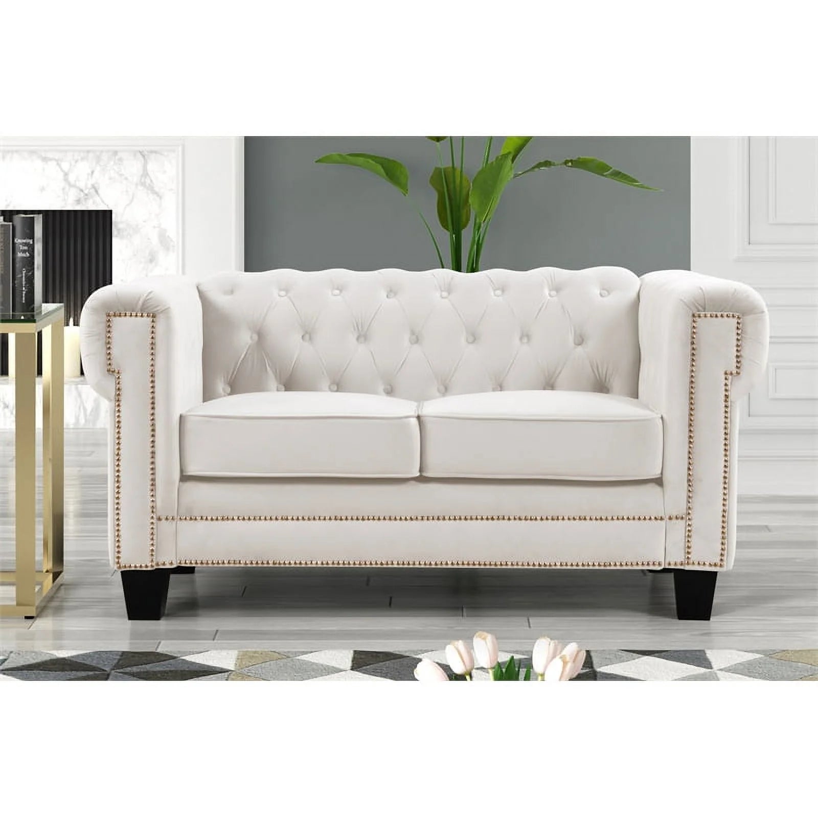 2-Piece Velvet Living Room Furniture Set K5501