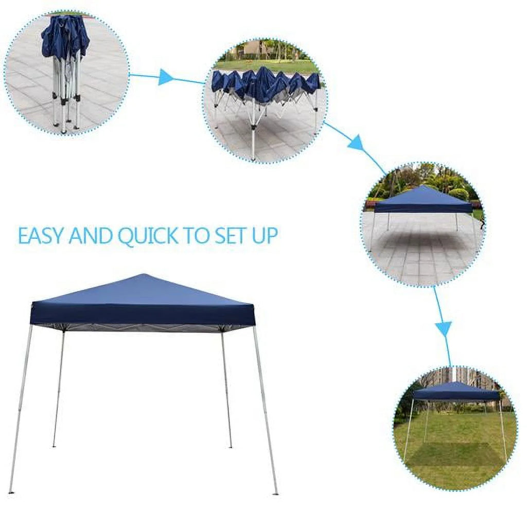 3 x 3M Waterproof Folding Tent Blue K137558