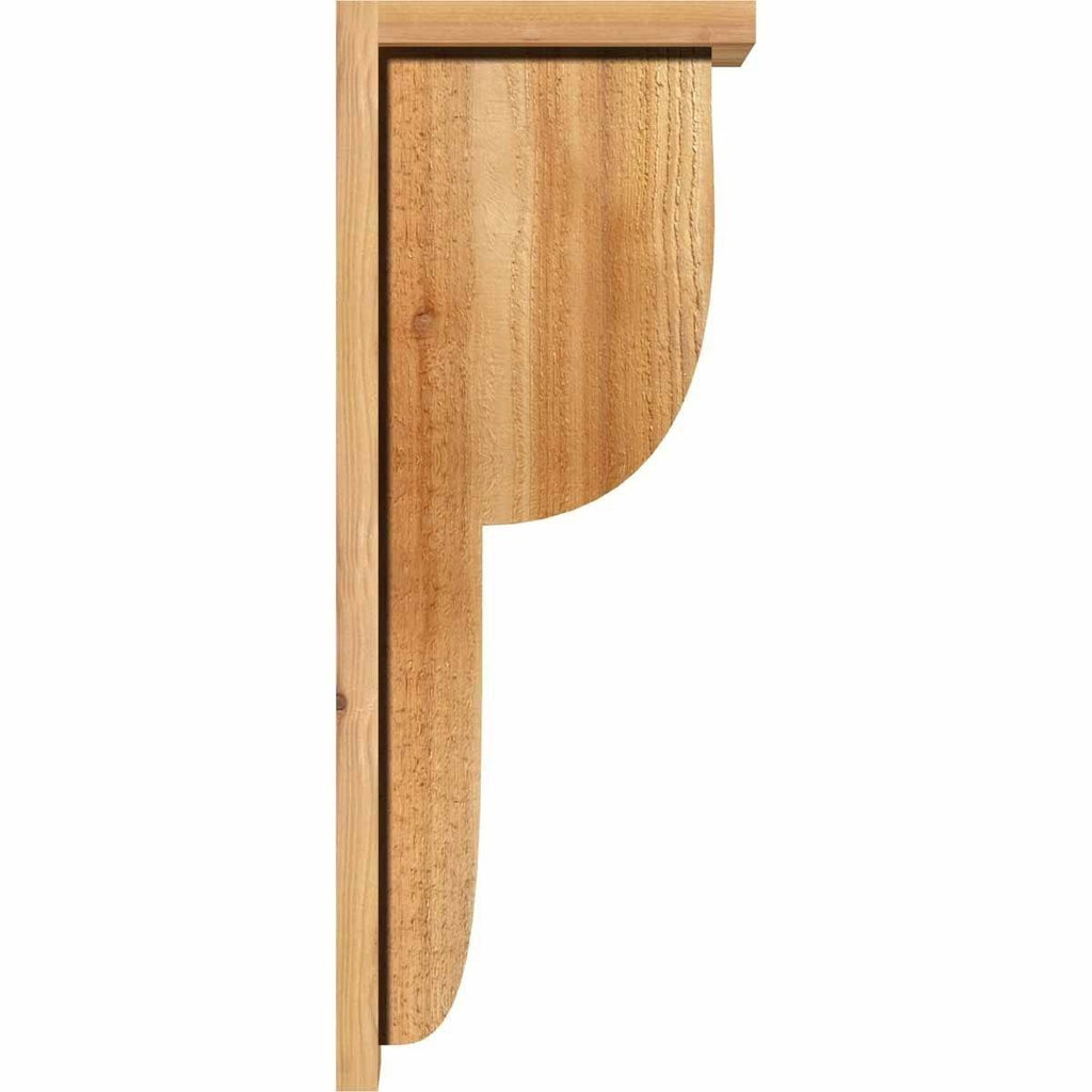 Rough Sawn Corbel with Backplate, Western Red Cedar X932