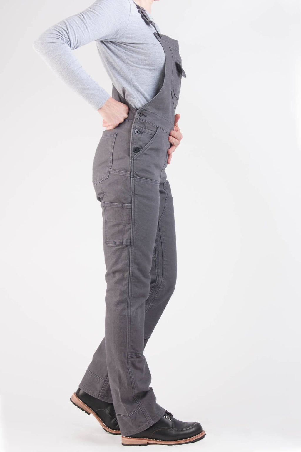 Dark Grey Canvas Overall F750