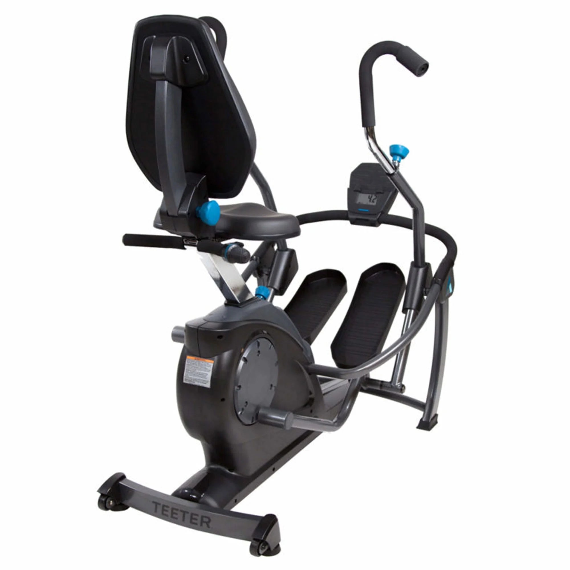 Recumbent Cross Trainer and Cardio Elliptical, Black P382
