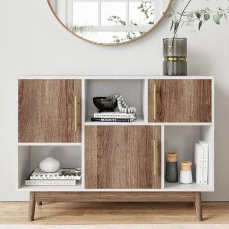 3 Door White Accent Cabinet F86476