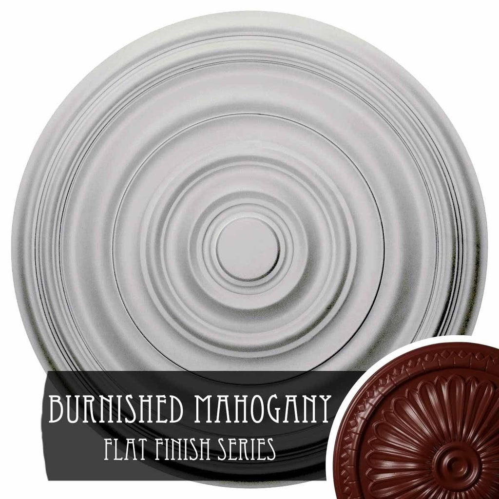 Brushed Mahogany Finished Smooth Ceiling Medallion Z2727