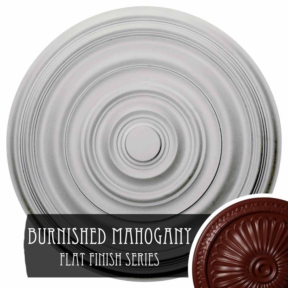 Brushed Mahogany Finished Smooth Ceiling Medallion Z2727