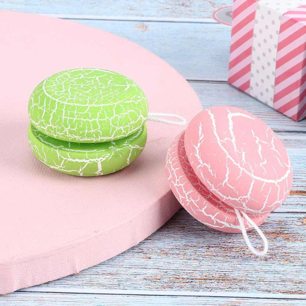 2 Pcs Wood Responsive Yo-Yo Toys K1372