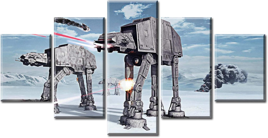 Star the Wars Wall Decor Canvas Art 5 Piece Movie Poster Painting Unframed Pack of 2 R807