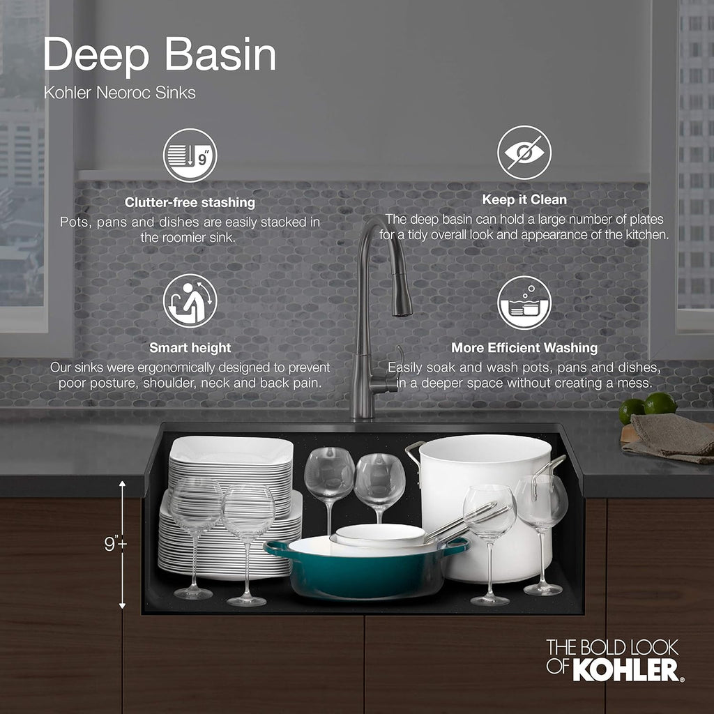 Matte Graphite Kitchen Sink P95509