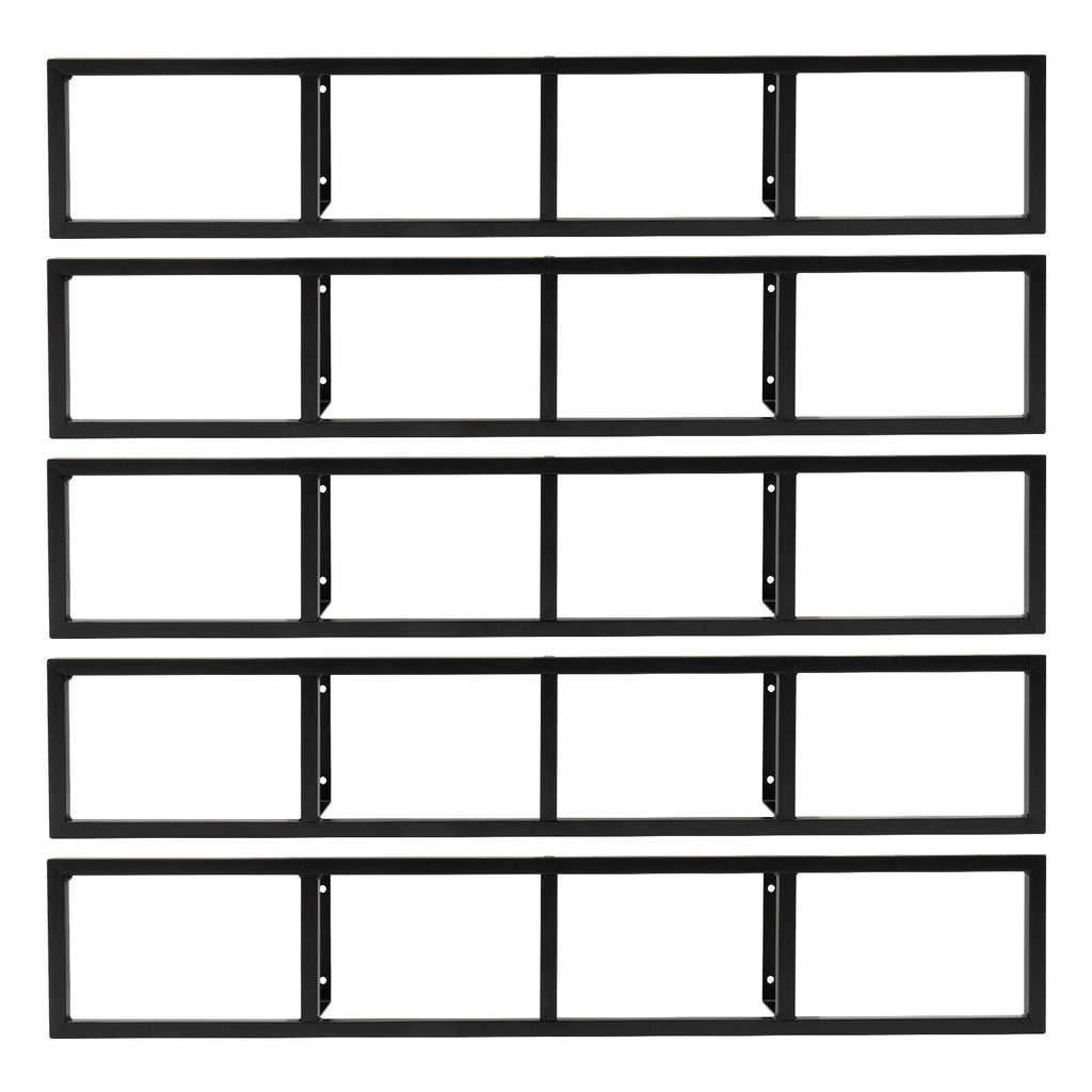 Metal Floating Shelf CD DVD Organizer Black X38586