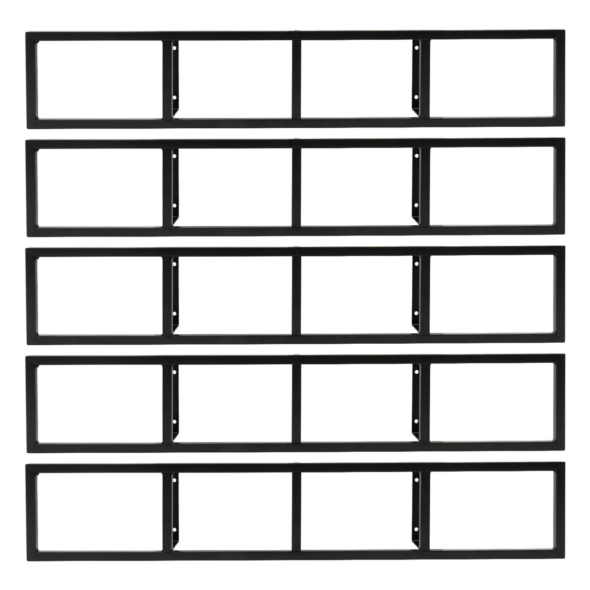 Metal Floating Shelf CD DVD Organizer Black X38586