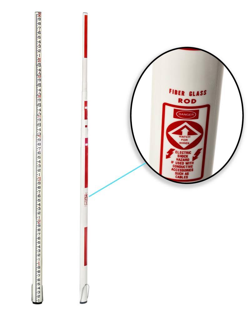32 ft. Fiberglass Oval Shaped Leveling Grade Rod B54138
