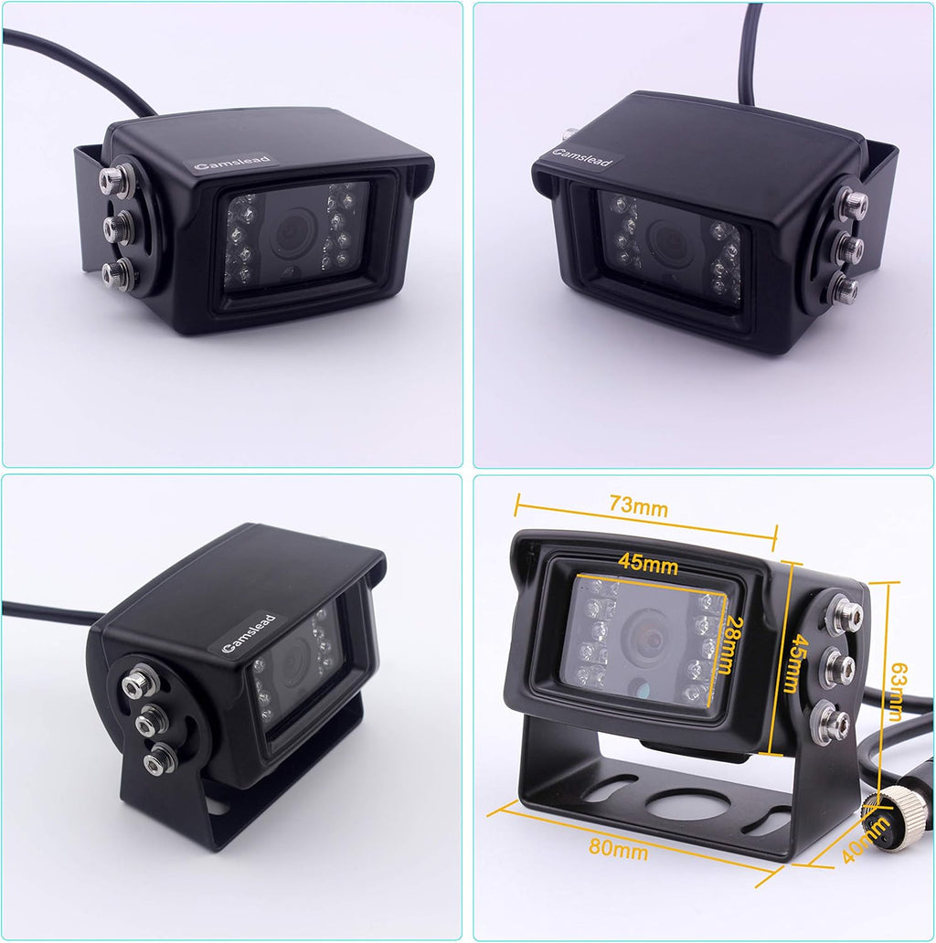 9 inch Quad Split Screen Backup Camera Monitor Kit J107