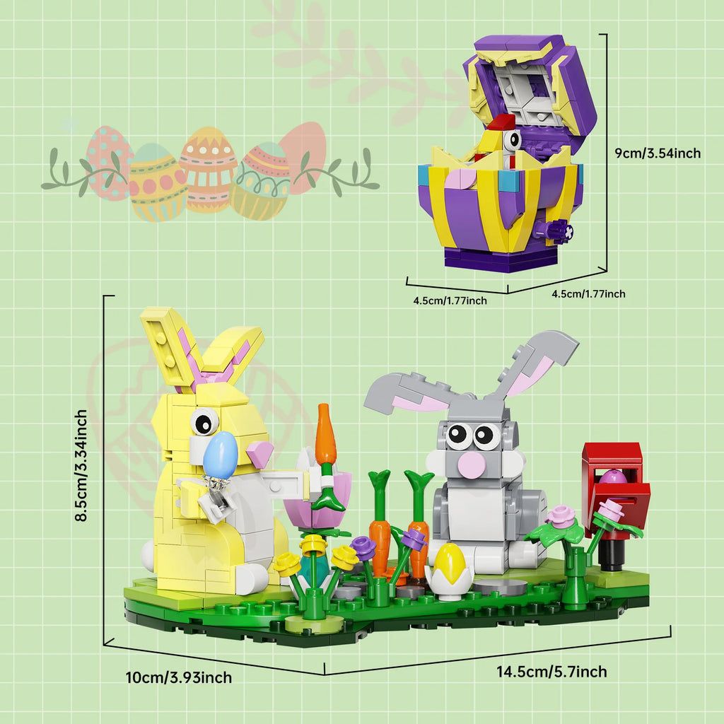 Easter Rabbit Building Toy Set (353Pcs) A86788