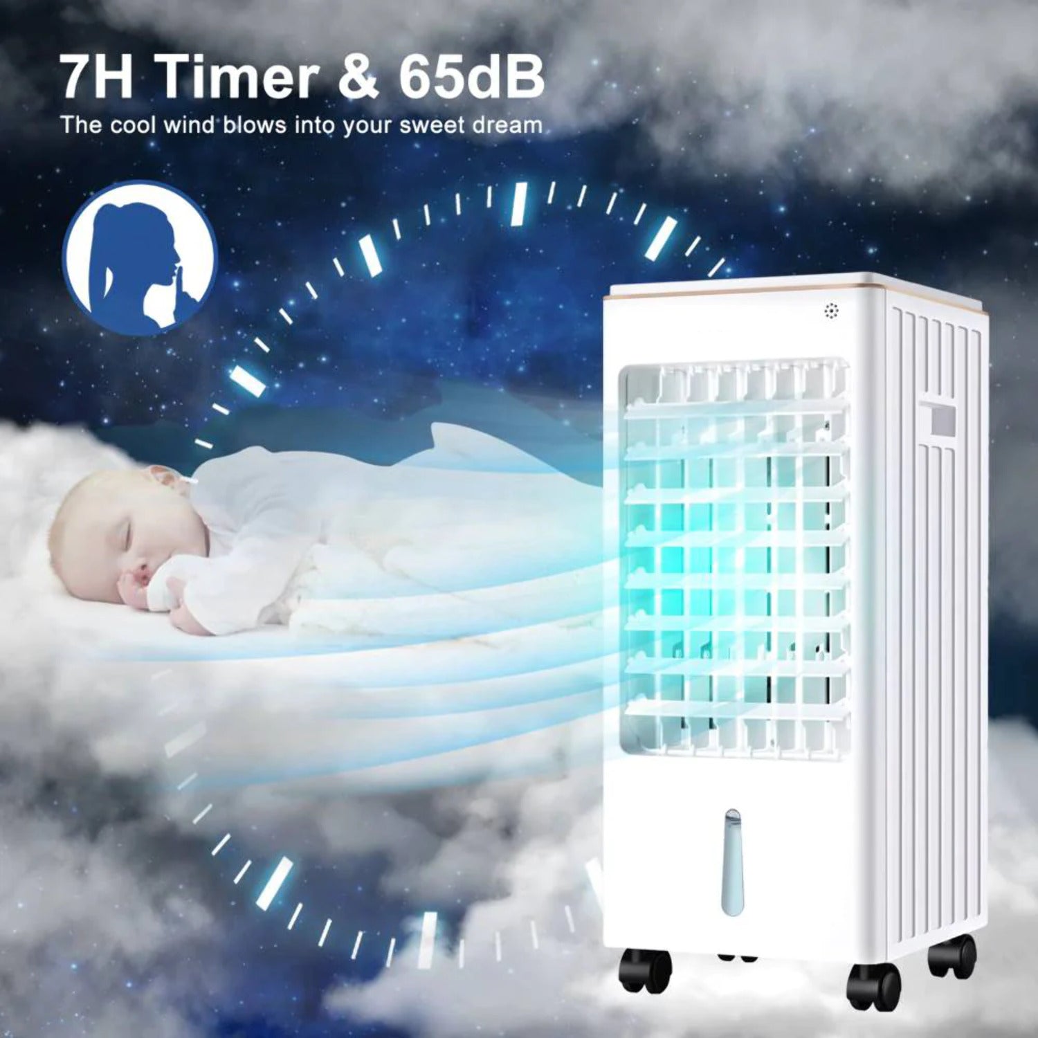 Portable Evaporative Air Cooler Fan with Remote Control G47415