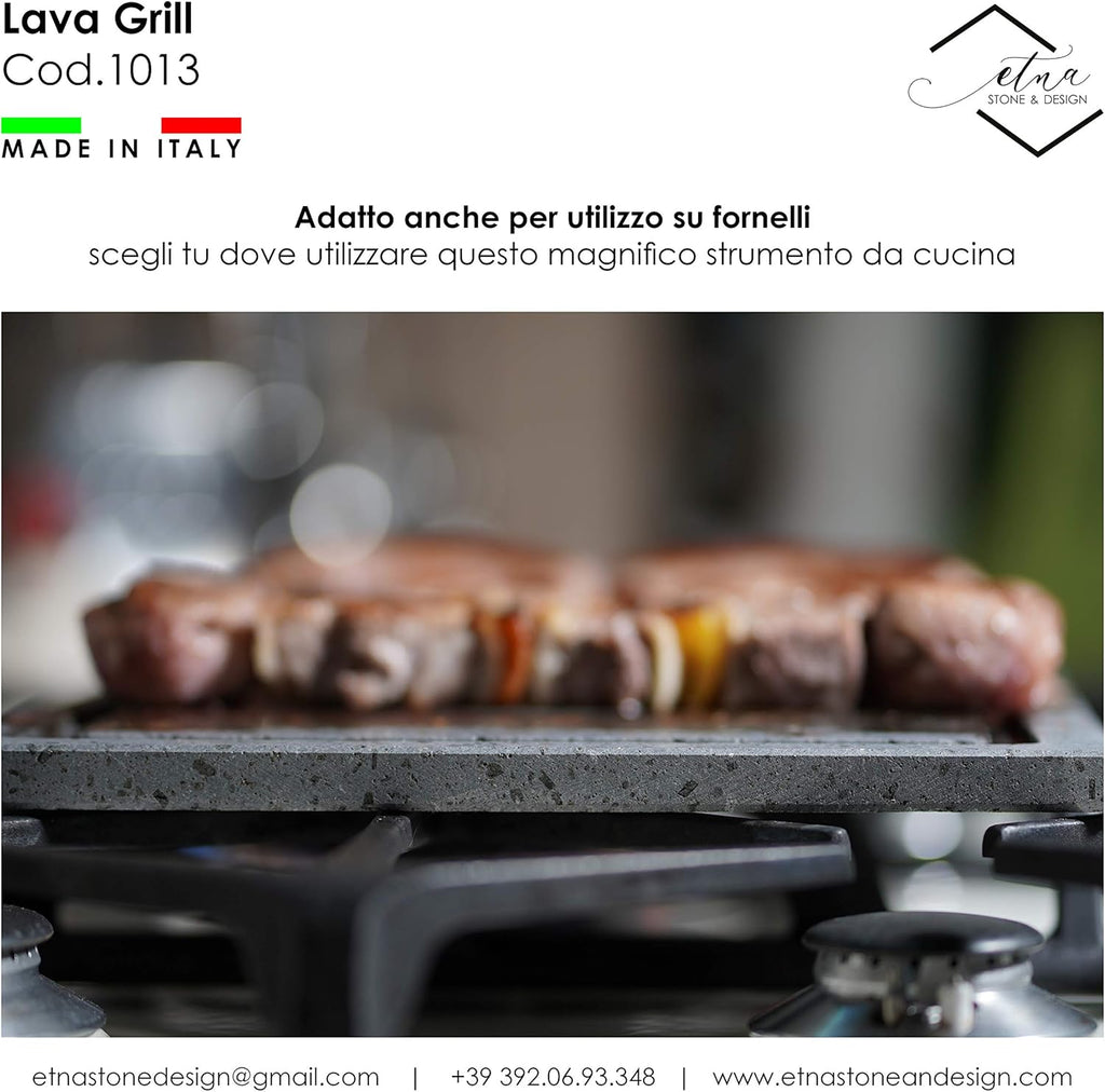 Lava Grill Steak Pan Stone Plate 60x30x2 cm Y735255