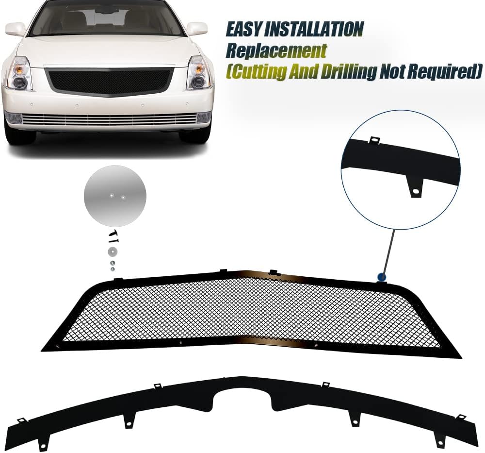 Stainless Steel Black Mesh Grille Insert U12320
