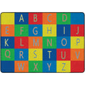 Rectangle Alphabet Seating Carpet 6 ft. x 8 ft. 4 in. W717237