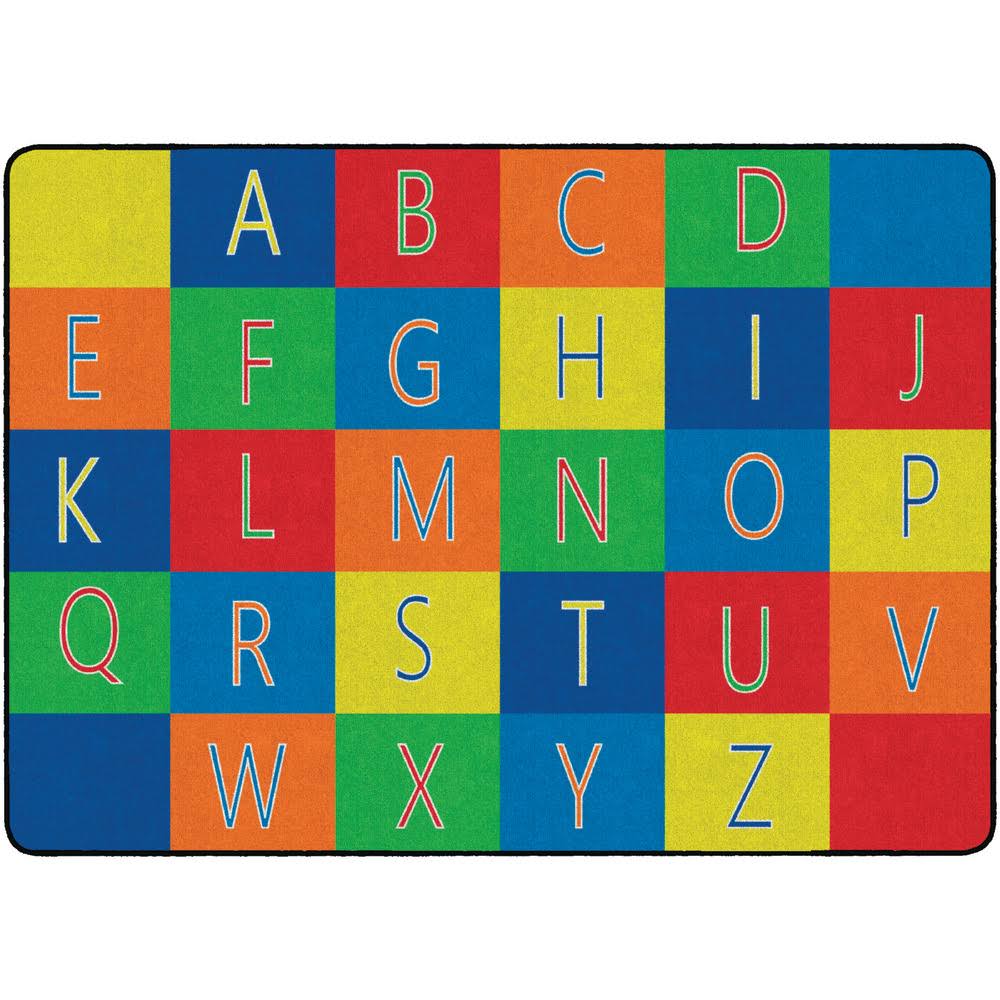 Rectangle Alphabet Seating Carpet 6 ft. x 8 ft. 4 in. W717237