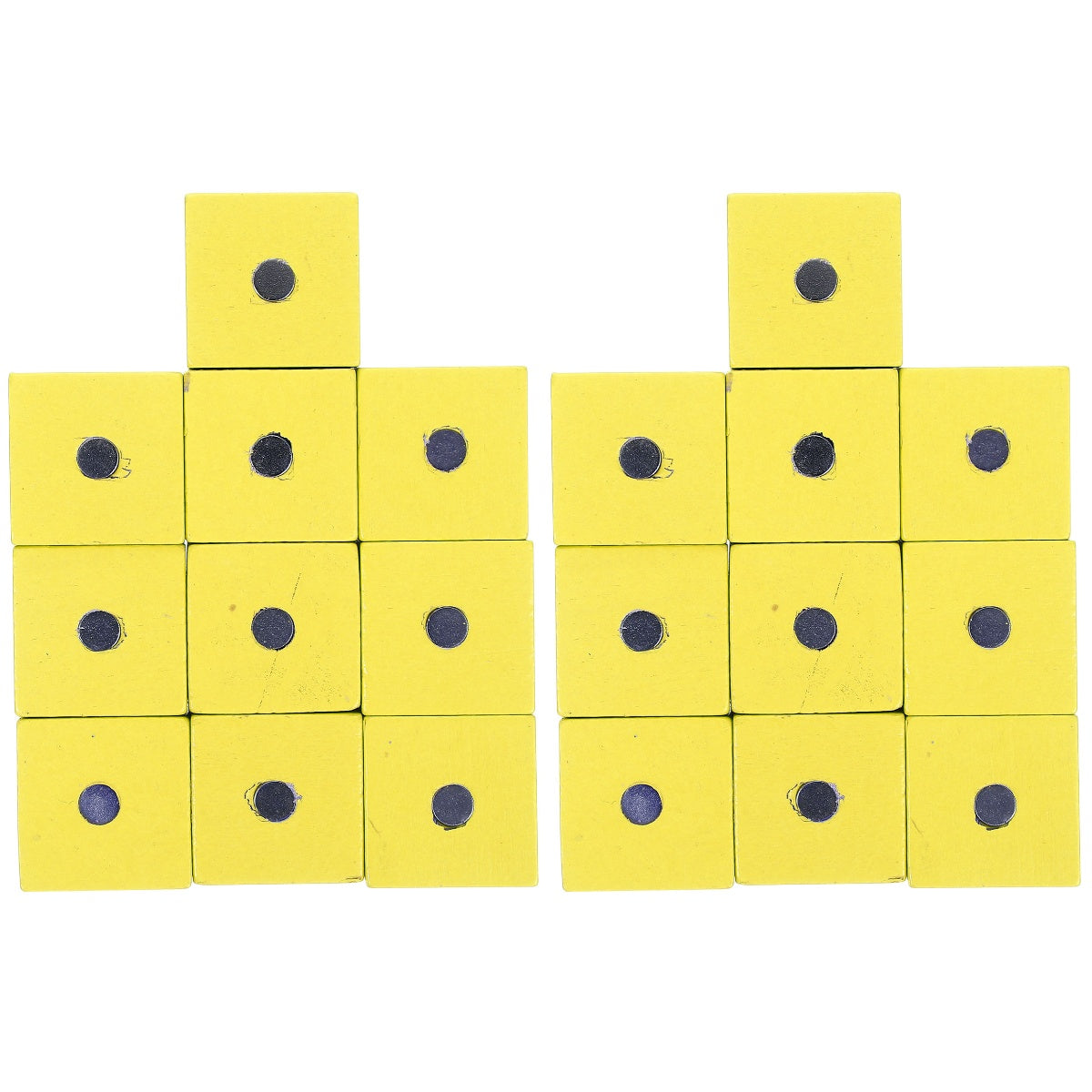 20 Pcs Magnetic Wooden Cube Blocks I894