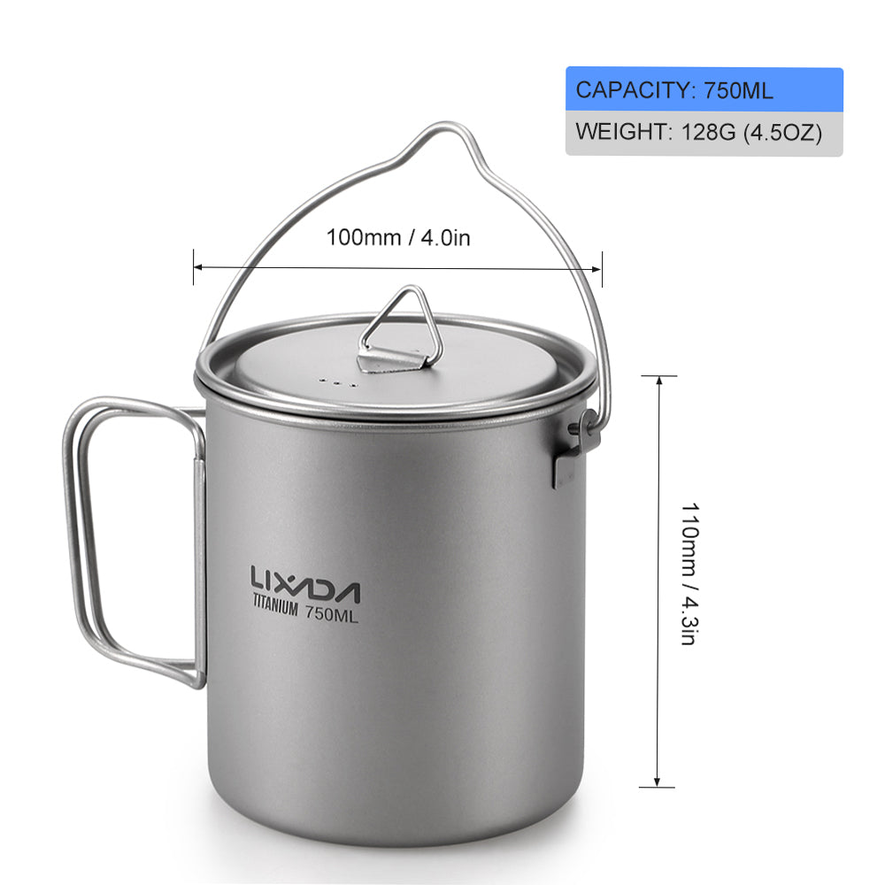 Portable Water Cup With Lid And Handle 750ml O367